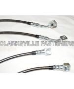 Trailblazer SS stainless steel brake hose set -BLACK
